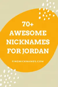 Cool Nicknames For Jordan