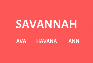 Nicknames for Savannah