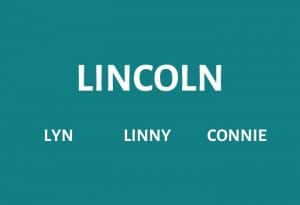 Nicknames for Lincoln 