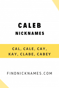 Cool Nicknames For Kaleb