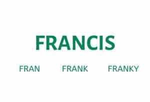 Nicknames for Francis