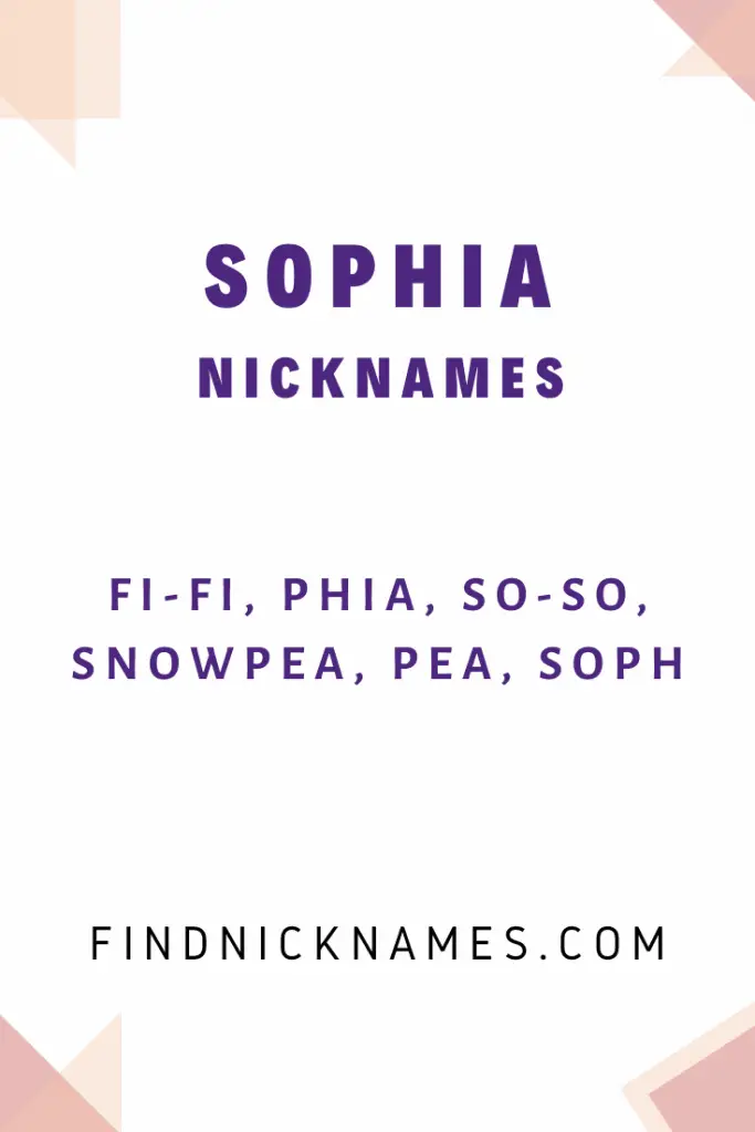 40+ Nicknames For Sophia, Sophie, Or Sofia — Find Nicknames