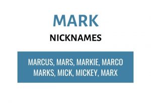 Nicknames for Mark