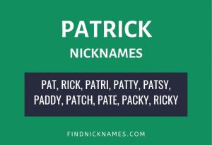 Patrick Nicknames