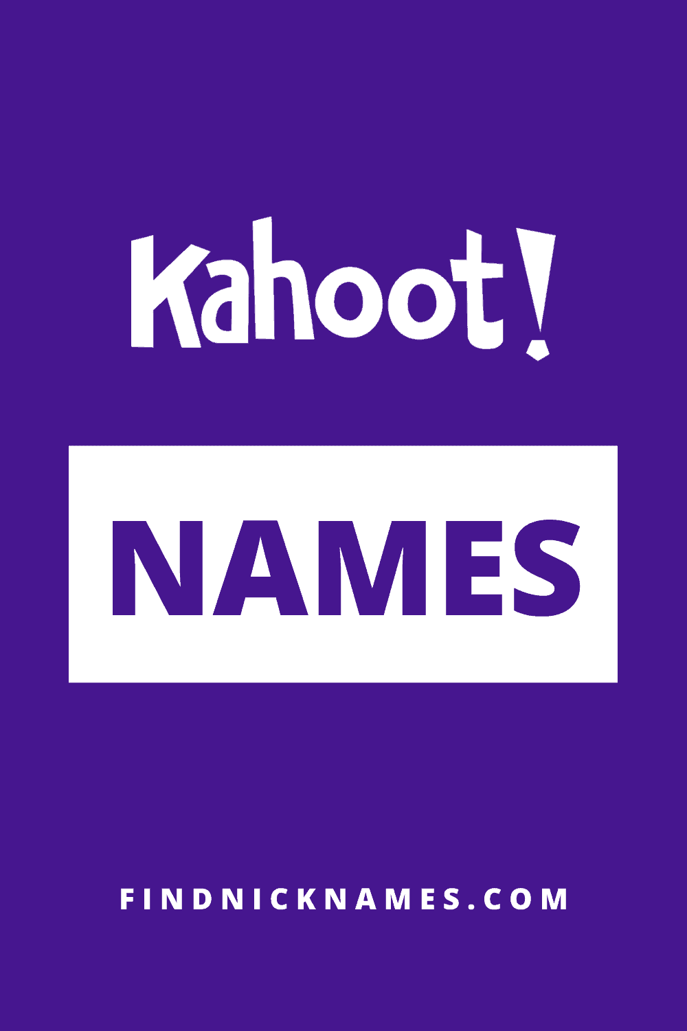 Cool Name Generator For Kahoot at Julian Cedeno blog