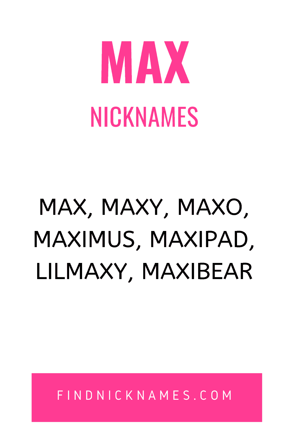 30 Popular Nicknames For Max Find Nicknames