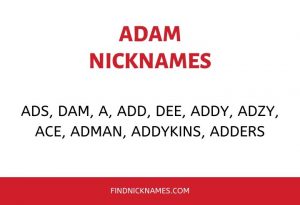 Nicknames for Adam