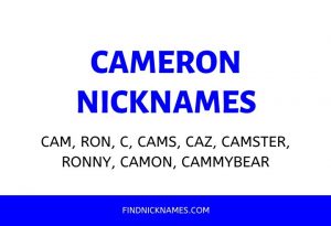 nicknames cameron