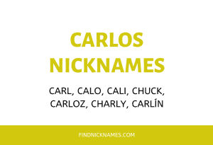 Nicknames for Carlos