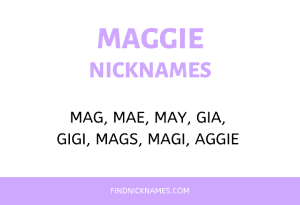 Nicknames for Maggie