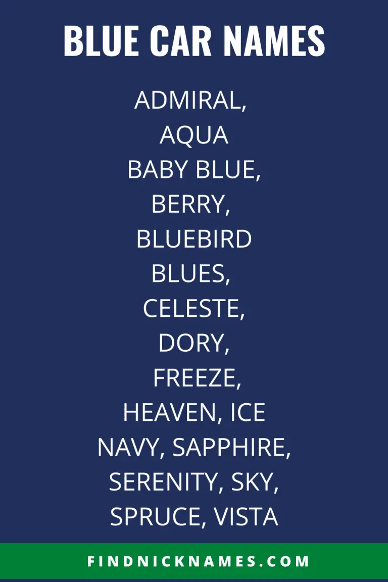 Blue Car Names 70 Names For A Blue Car Find Nicknames