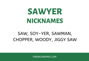 Nicknames for Sawyer