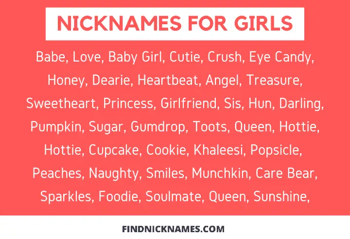 400 Fantastic Nicknames For Girls Crush Or Friend Find Nicknames