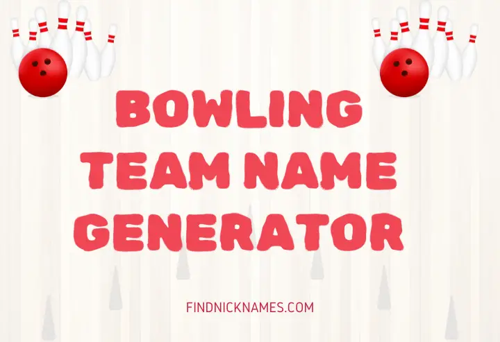 Bowling Team Name Generator