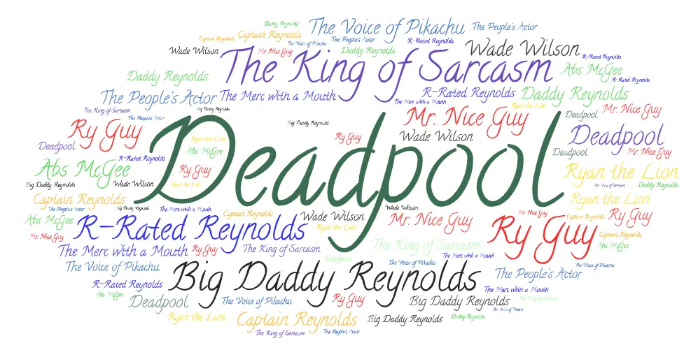 Ryan Reynolds Nicknames